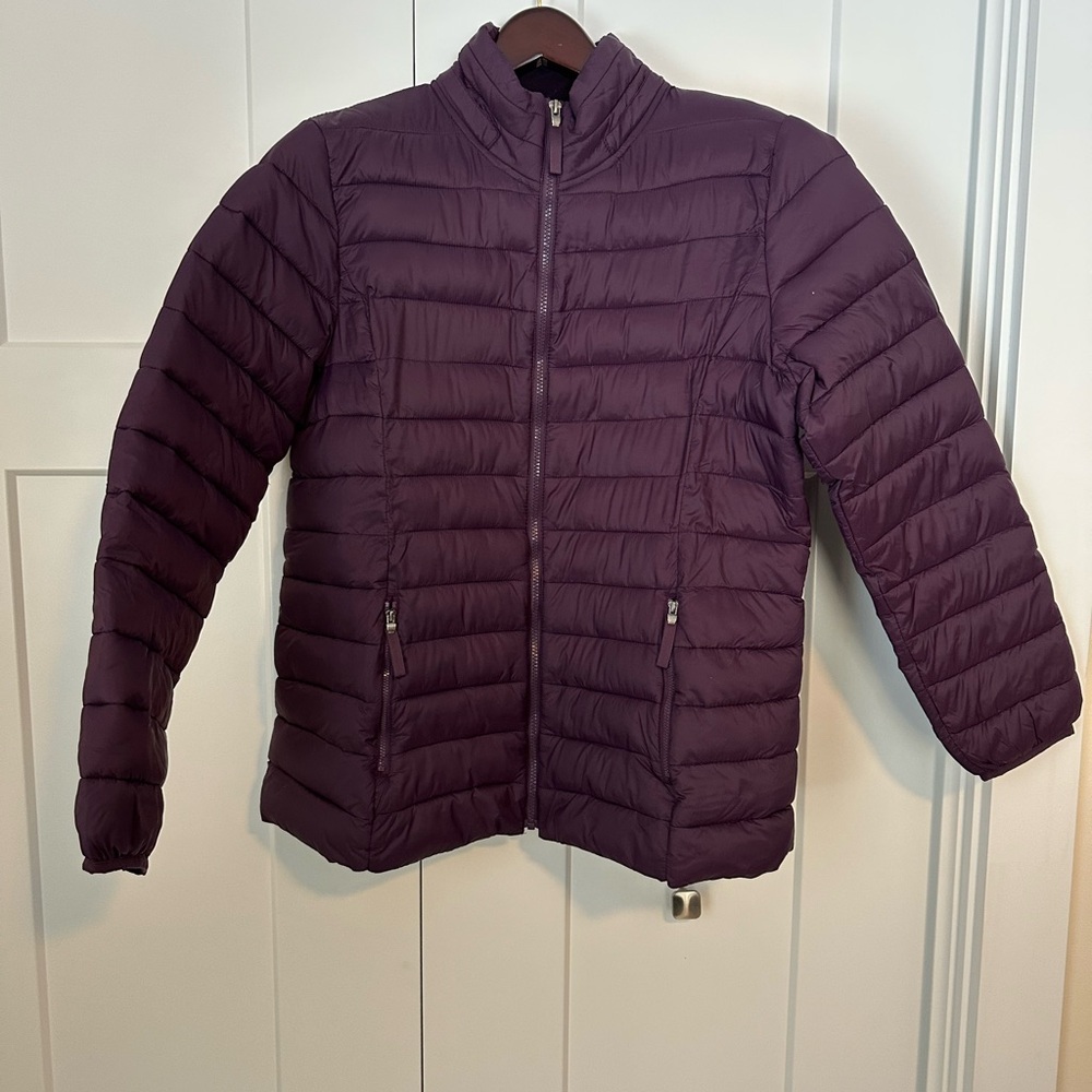 St. John's Bay Deep Purple Puffer Jacket XL